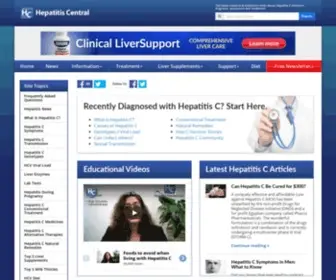 Hepatitiscentral.com(Hepatitis C) Screenshot