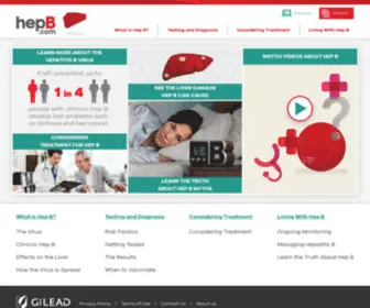 Hepb.com(Learn about the hepatitis B virus (HBV)) Screenshot