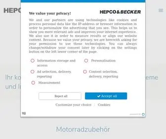 Hepco-Becker.de(Hepco & Becker GmbH) Screenshot