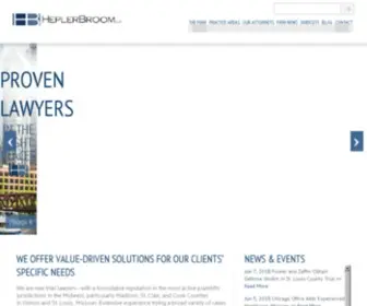 Heplerbroom.com(HeplerBroom Law Firm) Screenshot