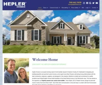 Heplerhomes.com(Custom Home Builder) Screenshot