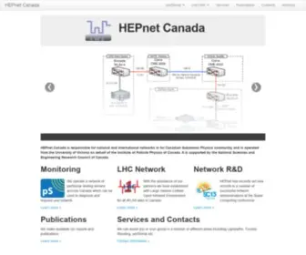 Hepnetcanada.ca(HEPnet Canada Home) Screenshot