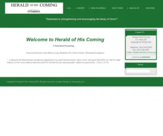 Heraldofhiscoming.org(Herald of His Coming) Screenshot