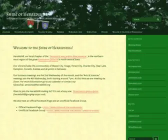 Heraldshill.org(Kingdom of Calontir in the Society for Creative Anachronism) Screenshot