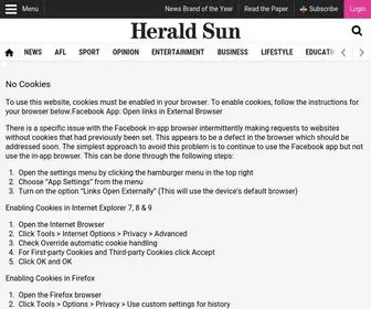 Heraldsun.com.au(Breaking News from Melbourne and Victoria) Screenshot