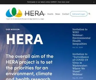 Heraresearcheu.eu(The overall aim of the HERA project) Screenshot