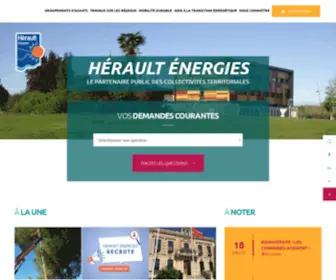Herault-Energies.fr(Syndicat Mixte d'Energies du Département de l'Hérault. Hérault Energies) Screenshot