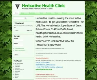 Herbactive.co.uk(Herbactive Health Clinic) Screenshot