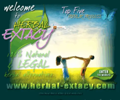 Herbal-Extacy.com(Experience the Ecstacy of natural herbal extacy) Screenshot