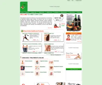 Herbalclinics.com(Herbal treatment) Screenshot