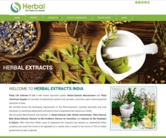 Herbalextractsindia.com(Herbal extracts india) Screenshot