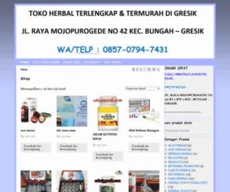 Herbalgresik.com(Toko Herbal Gresik Menjual Herbal BPOM bermutu berkualitas terbaik aman & terpercaya. Soman) Screenshot