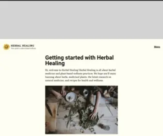 Herbalhealingblog.com(Getting started with Herbal Healing) Screenshot