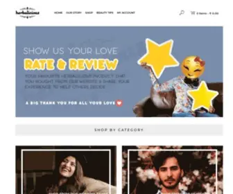 Herbalicious.in(Ethical Hair &amp; Skin Care Company) Screenshot