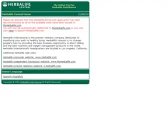 Herbalifecentral.com(Herbalife) Screenshot