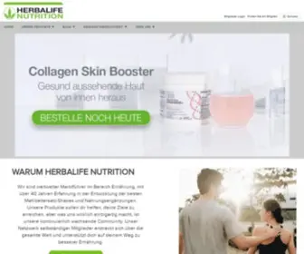 Herbalife.ch(Willkommen bei Herbalife Nutrition) Screenshot