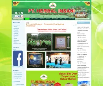 Herbalinsani.com(PT Herbal Insani) Screenshot