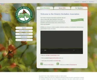 Herbalists.on.ca(Ontario Herbalists) Screenshot