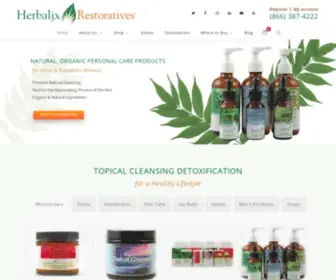 Herbalix.com(Herbalix Restoratives and Topical Detoxification) Screenshot