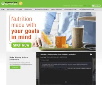 Herballife.com(Herbalife Nutrition) Screenshot