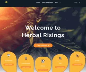 Herbalrisings.com(Herbal Risings Dispensary Courses) Screenshot