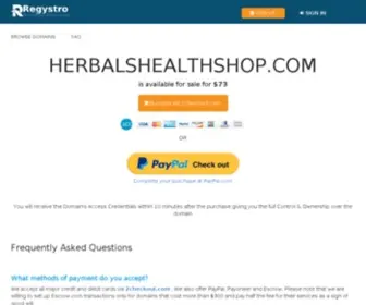 Herbalshealthshop.com(Health Store) Screenshot