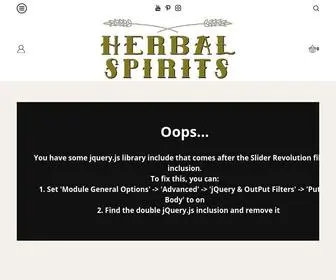 Herbalspirits.organic(100% Organic Non) Screenshot