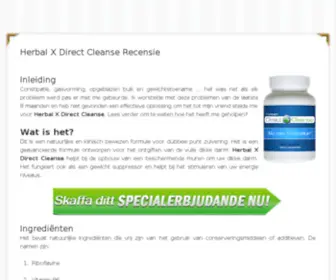 HerbalXdirectcleansehelp.com(Herbal X Direct Cleanse) Screenshot
