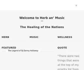 Herbanmusic.com(Herb an' Music) Screenshot