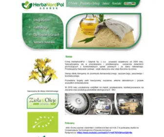 Herbanordpol.pl(Firma zielarska) Screenshot