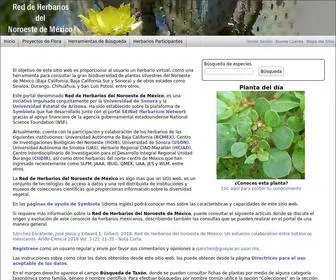 Herbanwmex.net(Flora del Noroeste de M) Screenshot