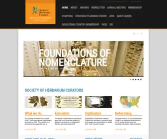 Herbariumcurators.org(Society of Herbarium Curators) Screenshot