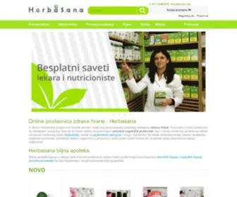 Herbasana.rs(Biljna apoteka i prodavnica zdrave hrane) Screenshot