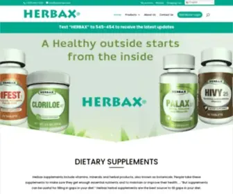 Herbax.com(Supplements by Herbax) Screenshot