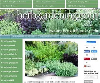 Herbgardening.com(Herb Gardens) Screenshot