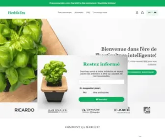 Herbiaera.com(Jardinières intelligente) Screenshot