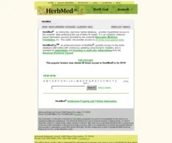 Herbmed.org(HerbMed) Screenshot