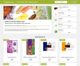 Herboca.com(Iranian Herbs & Herbal Cures in Europe) Screenshot