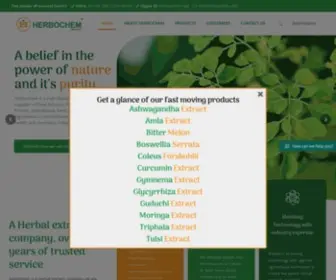 Herbochem.com(Herbal extract company) Screenshot