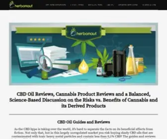 Herbonaut.com(CBD Oil Reviews) Screenshot