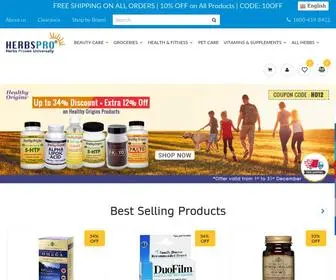 Herbsproindia.com(Best Herbal Supplements) Screenshot
