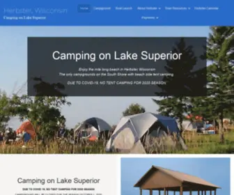 Herbsterwisconsin.com(Camping on Lake Superior) Screenshot