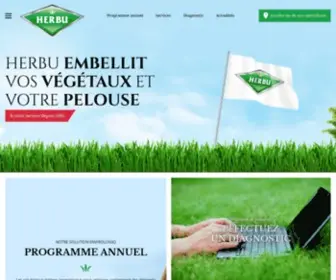 Herbu.com(Spécialistes de l'entretien du Gazon) Screenshot