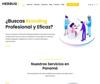 Herbug.com(Agencia Creativa de Publicidad e Impresiones en Panamá) Screenshot