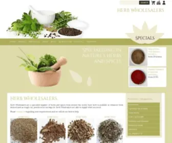 Herbwholesalers.com(Herb Wholesalers are a specialist supplier of herbs and spices from around the world. Each herb) Screenshot