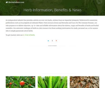 Herbwisdom.com(Herb Information) Screenshot
