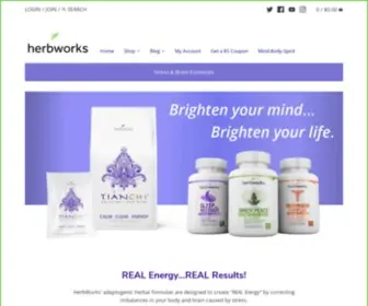 Herbworks.com(Stress and Brain Essentials) Screenshot