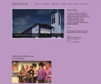 Herchurch.org(A home for women's spirituality) Screenshot