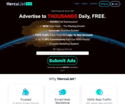 Herculist.com(HercuList PLUS) Screenshot