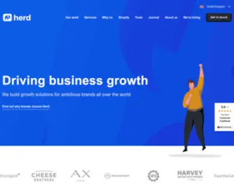 Herd.io(Shopify Plus partner & performance marketing agency) Screenshot
